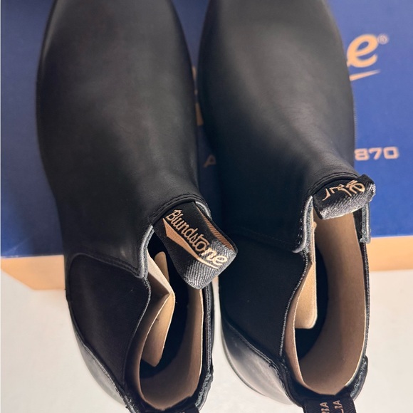 Blundstone Classic Black Leather Boots unisex casual outdoor comfy style - Picture 4 of 7
